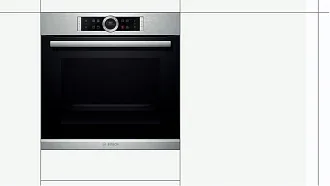 Духовой шкаф Bosch HBG634BS1 электрический, шириной 59.5 см, нержавеющая сталь, AquaClean очистка 7