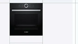 Духовой шкаф Bosch HBG635BB1 электрический, шириной 59.4 см, черный, EcoClean очистка 7