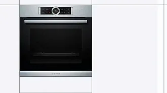Духовой шкаф Bosch HBG672BS1 электрический, шириной 59.4 см, нержавеющая сталь, пиролитическая очистка 7