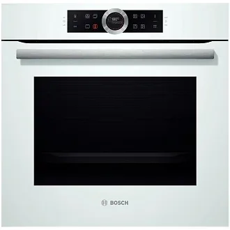 Духовой шкаф Bosch HBG6750W1 электрический, шириной 59.4 см, белый, пиролитическая очистка