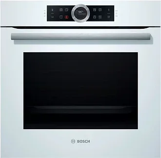 Духовой шкаф Bosch HBG675BW1 электрический, шириной 59.4 см, белый, пиролитическая очистка 6
