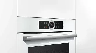 Духовой шкаф Bosch HBG675BW1 электрический, шириной 59.4 см, белый, пиролитическая очистка 8