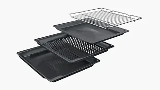 Духовой шкаф Bosch HBG7242B1 электрический, шириной 59.4 см, черный, AquaClean очистка 8