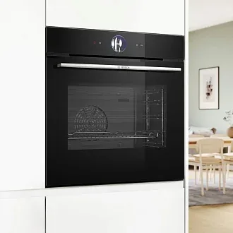 Духовой шкаф Bosch HBG7363B1 электрический, шириной 59.4 см, черный, EcoClean очистка 7