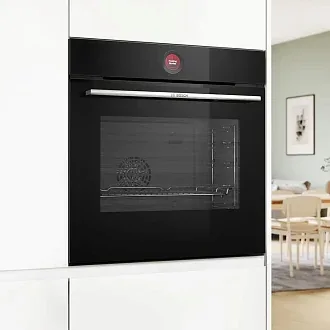 Духовой шкаф Bosch HBG7542B1 электрический, шириной 59.4 см, черный, EcoClean очистка 7