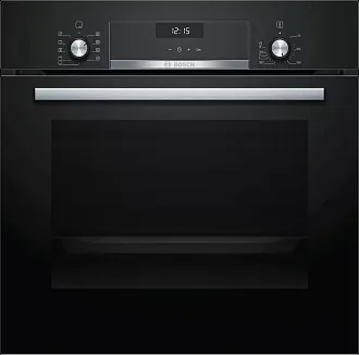 Духовой шкаф Bosch HBJ514EB0R электрический, шириной 59.4 см, черный, традиционная очистка