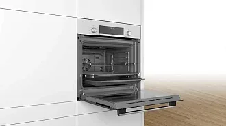 Духовой шкаф Bosch HBJ514EW0R электрический, шириной 59.4 см, белый, традиционная очистка 4