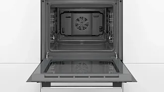 Духовой шкаф Bosch HBJ514EW0R электрический, шириной 59.4 см, белый, традиционная очистка 5