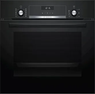 Духовой шкаф Bosch HBJ517FB0R электрический, шириной 59.4 см, черный, традиционная очистка