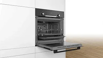 Духовой шкаф Bosch HBJ517FB0R электрический, шириной 59.4 см, черный, традиционная очистка 3