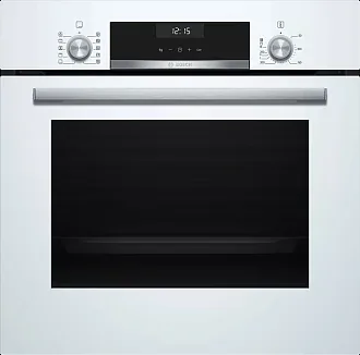 Духовой шкаф Bosch HBJ517FW0R электрический, шириной 59.4 см, белый, традиционная очистка