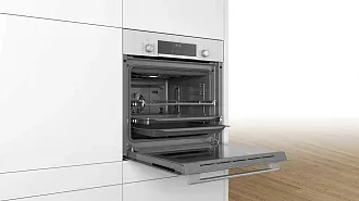 Духовой шкаф Bosch HBJ517FW0R электрический, шириной 59.4 см, белый, традиционная очистка 4