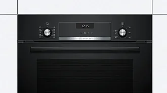 Духовой шкаф Bosch HBJ558YB0Q электрический, шириной 59.4 см, черный, EcoClean очистка 7