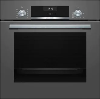 Духовой шкаф Bosch HBJ558YH0T электрический, шириной 59.4 см, темно-серебристый, EcoClean очистка