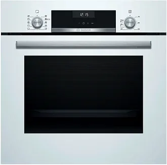 Духовой шкаф Bosch HBJ558YW3Q электрический, шириной 59.4 см, белый, EcoClean очистка 6