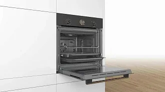 Духовой шкаф Bosch HBJN10YB0R электрический, шириной 59.4 см, черный, AquaClean очистка 4