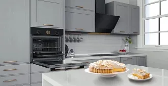 Духовой шкаф Bosch HBJN10YB0R электрический, шириной 59.4 см, черный, AquaClean очистка 5
