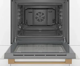 Духовой шкаф Bosch HBJN17EW0R электрический, шириной 59.4 см, жемчужно-белый, AquaClean очистка 3