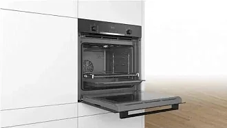 Духовой шкаф Bosch HBT537FB0 электрический, шириной 59.4 см, черный, EcoClean очистка 8