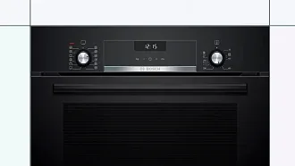 Духовой шкаф Bosch HIJ517YB0R электрический, шириной 59.4 см, черный, AquaClean очистка 7
