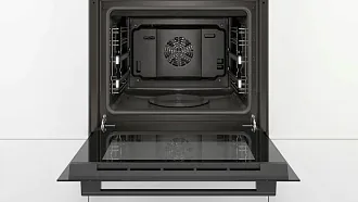 Духовой шкаф Bosch HIJ517YB0R электрический, шириной 59.4 см, черный, AquaClean очистка 8