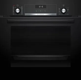 Духовой шкаф Bosch HIJ517YB2R электрический, шириной 59.4 см, черный, AquaClean очистка