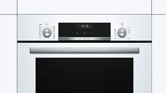 Духовой шкаф Bosch HIJ517YW0R электрический, шириной 59.4 см, белый, AquaClean очистка 7