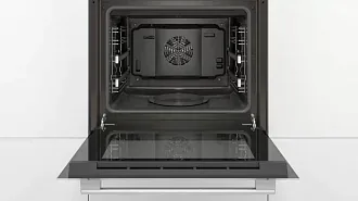 Духовой шкаф Bosch HIJ517YW0R электрический, шириной 59.4 см, белый, AquaClean очистка 8