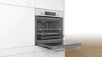 Духовой шкаф Bosch HIJ517YW1R электрический, шириной 59.4 см, белый, AquaClean очистка 4