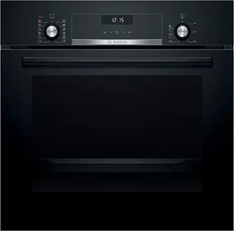 Духовой шкаф Bosch HIJ557YB0R электрический, шириной 59.4 см, черный, EcoClean очистка