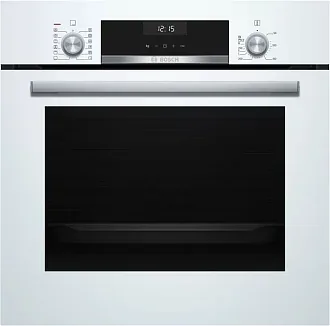 Духовой шкаф Bosch HIJ557YW0R электрический, шириной 59.4 см, белый, EcoClean очистка