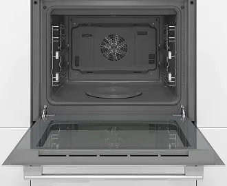 Духовой шкаф Bosch HIJ557YW0R электрический, шириной 59.4 см, белый, EcoClean очистка 3
