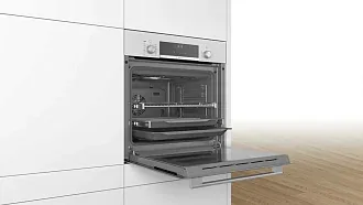 Духовой шкаф Bosch HIJ557YW0R электрический, шириной 59.4 см, белый, EcoClean очистка 4