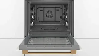Духовой шкаф Bosch HIJN10YW0R электрический, шириной 59.4 см, жемчужно-белый, AquaClean очистка 3