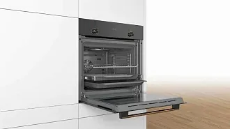 Духовой шкаф Bosch HIJN17EB0R электрический, шириной 59.4 см, черный, AquaClean очистка 4