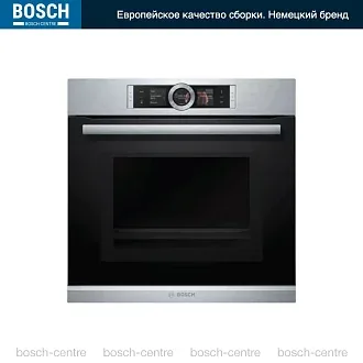 Духовой шкаф Bosch HMG636RS1 электрический, шириной 59.5 см, нержавеющая сталь, EcoClean очистка