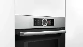 Духовой шкаф Bosch HMG636RS1 электрический, шириной 59.5 см, нержавеющая сталь, EcoClean очистка 8