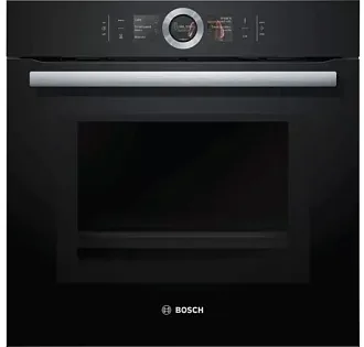 Духовой шкаф Bosch HMG6764B1 электрический, шириной 59.4 см, черный, пиролитическая очистка