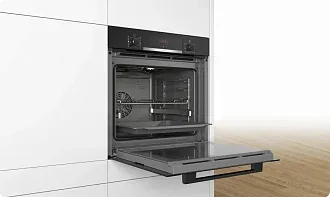 Духовой шкаф Bosch HRA3340B0 электрический, шириной 59.4 см, черный, AquaClean очистка 4