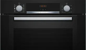 Духовой шкаф Bosch HRA334EB0 электрический, шириной 59.4 см, черный, EcoClean очистка 7