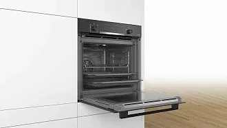 Духовой шкаф Bosch HRA474BB0S электрический, шириной 59.4 см, черный, пиролитическая очистка 5