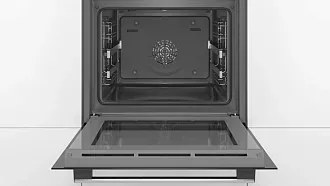 Духовой шкаф Bosch HRG2382S1 электрический, шириной 59.4 см, черный, EcoClean очистка 2