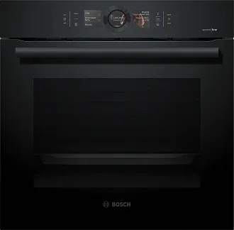 Духовой шкаф Bosch HRG8769C7 электрический, шириной 59.4 см, черный, пиролитическая очистка