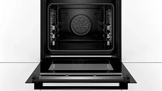 Духовой шкаф Bosch HRG8769C7 электрический, шириной 59.4 см, черный, пиролитическая очистка 4