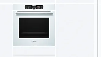 Духовой шкаф Bosch HSG 636BW1 электрический, шириной 59.4 см, белый, EcoClean очистка 7