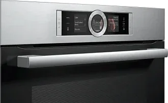 Духовой шкаф Bosch HSG656XS1 электрический, шириной 59.4 см, нержавеющая сталь, EcoClean очистка 5
