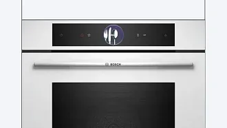 Духовой шкаф Bosch HSG7361W1 электрический, шириной 59.4 см, белый, EcoClean очистка 3
