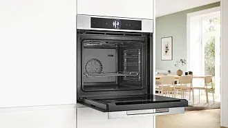 Духовой шкаф Bosch HSG7361W1 электрический, шириной 59.4 см, белый, EcoClean очистка 5