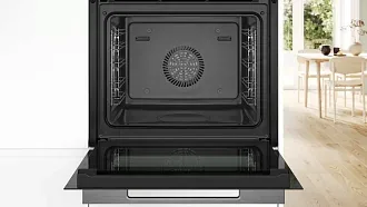 Духовой шкаф Bosch HSG7361W1 электрический, шириной 59.4 см, белый, EcoClean очистка 6