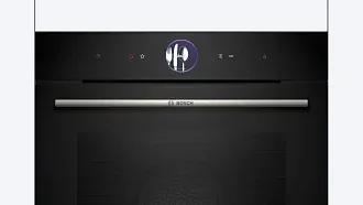 Духовой шкаф Bosch HSG7364B1 электрический, шириной 59.4 см, черный, EcoClean очистка 7